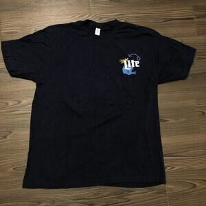 Men’s Navy Miller Lite ‘Cheers, Repeat’ Graphic Tee